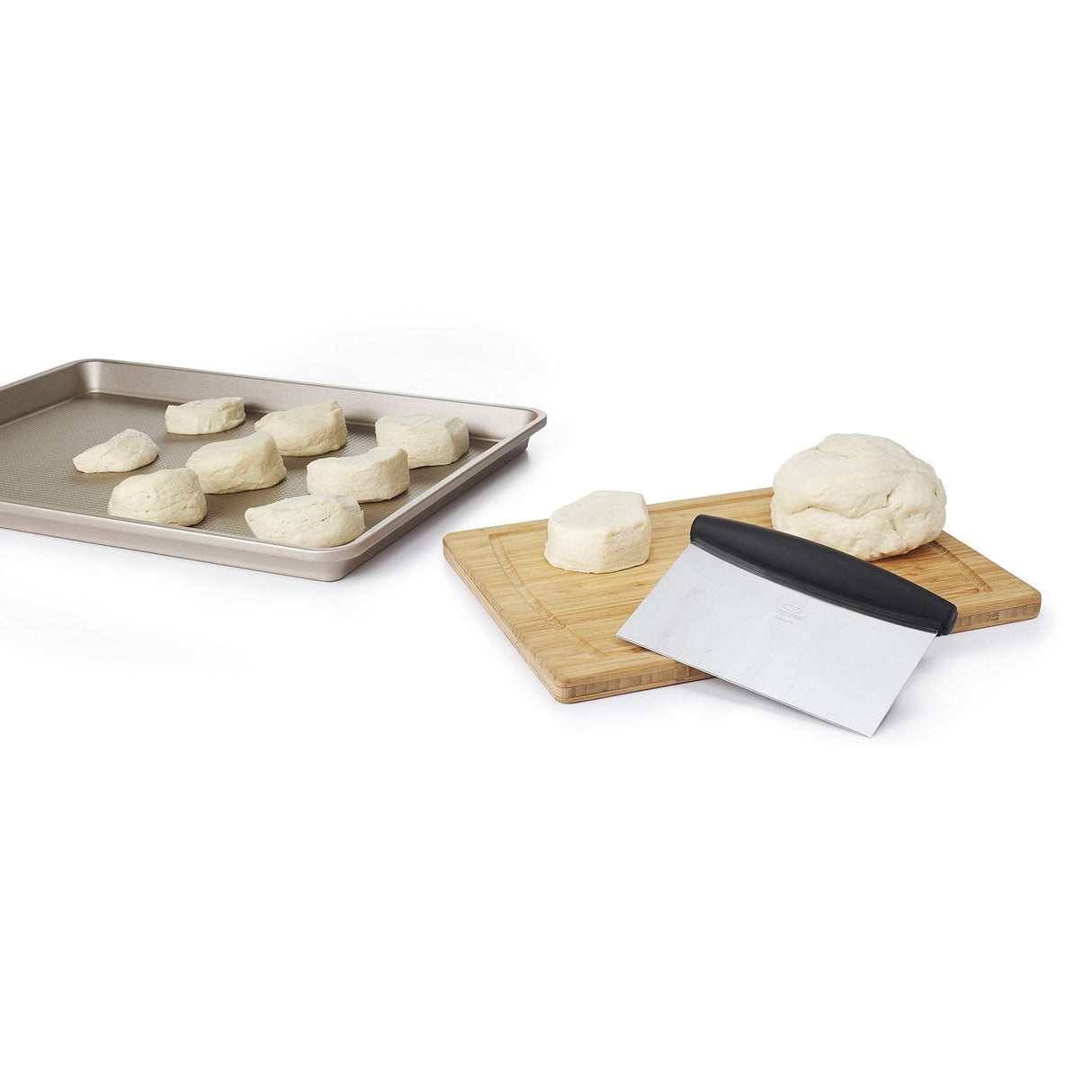 OXO Good Grips Bench Scraper & Chopper, 1 Count, Stainless Steel OXO