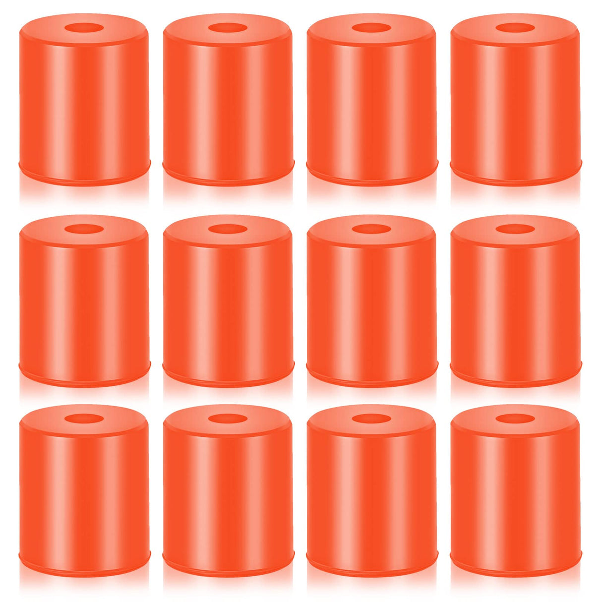 12 Pcs 3D Printer Heatbed Parts Silicone Leveling Solid Bed Mount Heat Resistant 3D Printer Parts Heat Buffer Silicone Heat Bed Parts Compatible with CR-10 Ender 3 Bottom Connect (Brown, 0.7 Inches) Tondiamo