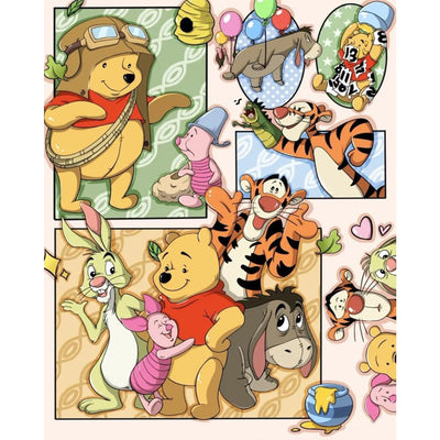 JYLMOOD Paint by Number for Adult Kits, DIY Cartoon Acrylic Oil Painting Kits for Adults Kids Beginners for Home Wall Decor Gifts 16x20 Inch (No Frame)