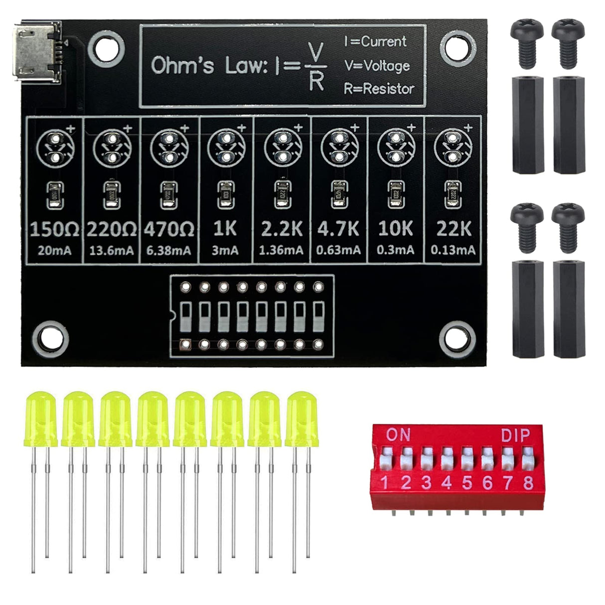 Soldering Practice Kit DIY Practical Electronic Circuit Project Resistor Learning Board tingbowie
