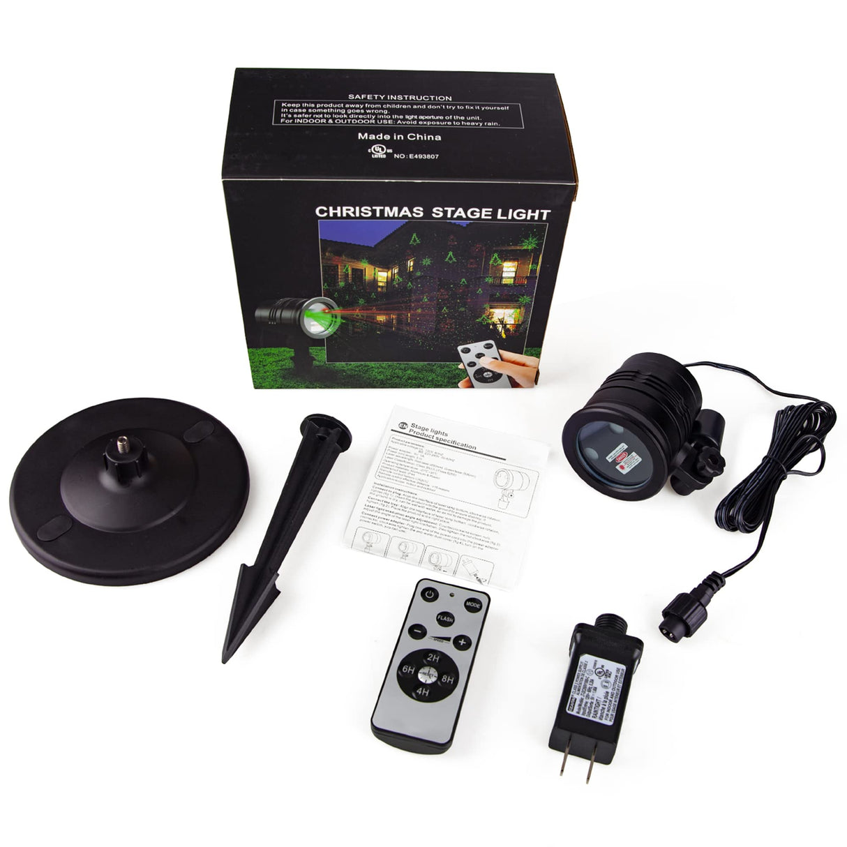 Christmas Lights Projector Outdoor, Waterproof Christmas Laser Lights with Remote Control for Outdoor Outside Christmas Decorations Farmhouse Christmas Decor Feibao