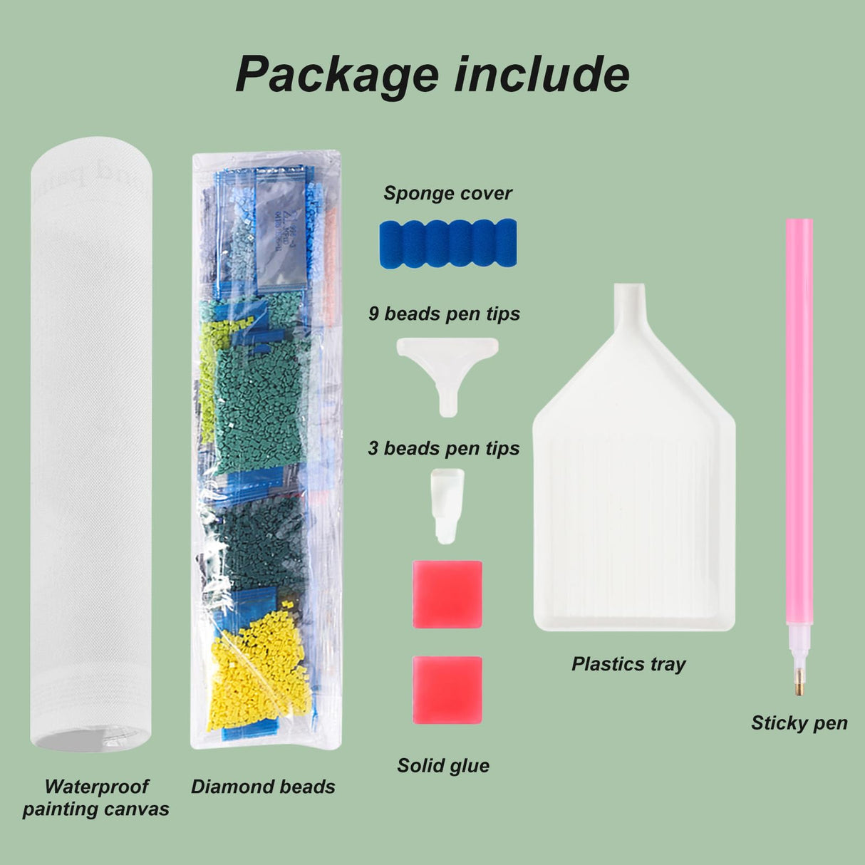 Acudotr Diamond Painting Kits for Adults, 5D DIY Diamond Art Kits for Beginners, Full Drill Diamond Painting Kits for Home Wall Decor, Train, 12x12 Inch Acudotr