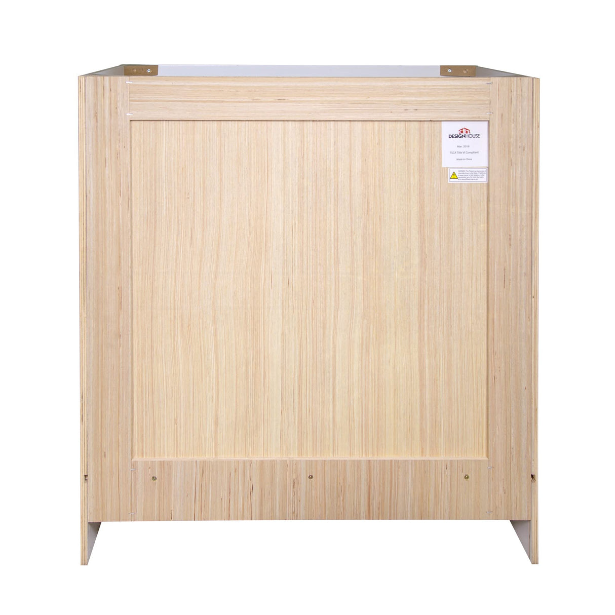 Design House Brookings 30 Inch Bathroom Vanity, Ready to Assemble, Solid Wood, Sherwin Williams® White, 586941 Design House