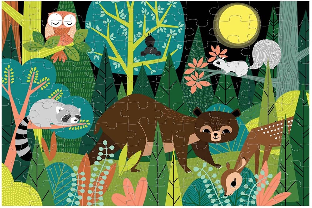 Mudpuppy in The Forest Glow in The Dark Puzzle Mudpuppy