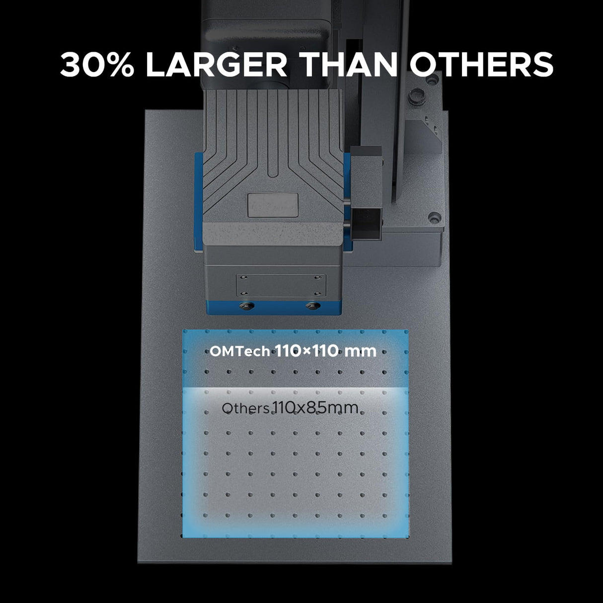 OMTech 50W Fiber Marking Machine with LightBurn, 7x7 Inch Fiber Laser Engraver for Metal Silver Gold Aluminum More, Fiber Laser Engraving Machine Marker Etcher with JPT Laser Source Autofocus Camera OMTech