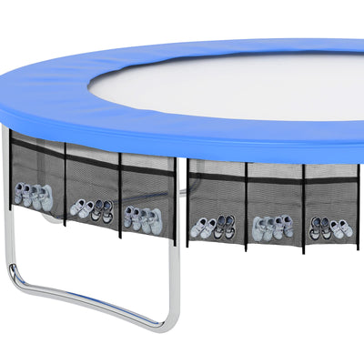 Nuenen 2 Pieces Trampoline Shoes Bag Holder 3 Pouch Trampoline Storage Mesh Bag with 4 Straps Trampolinturnen Shoe Holder Indoor Fitness Shoes Organizer Trampolinturnen Equipment Accessories