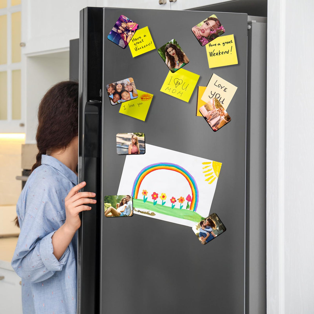 OOTSR 12 Pcs Sublimation Blank Fridge Magnets, DIY Decorative Magnets for Whiteboard Office Calendar Kitchen Home Decor, 2.36x3.54In (2:3) OOTSR