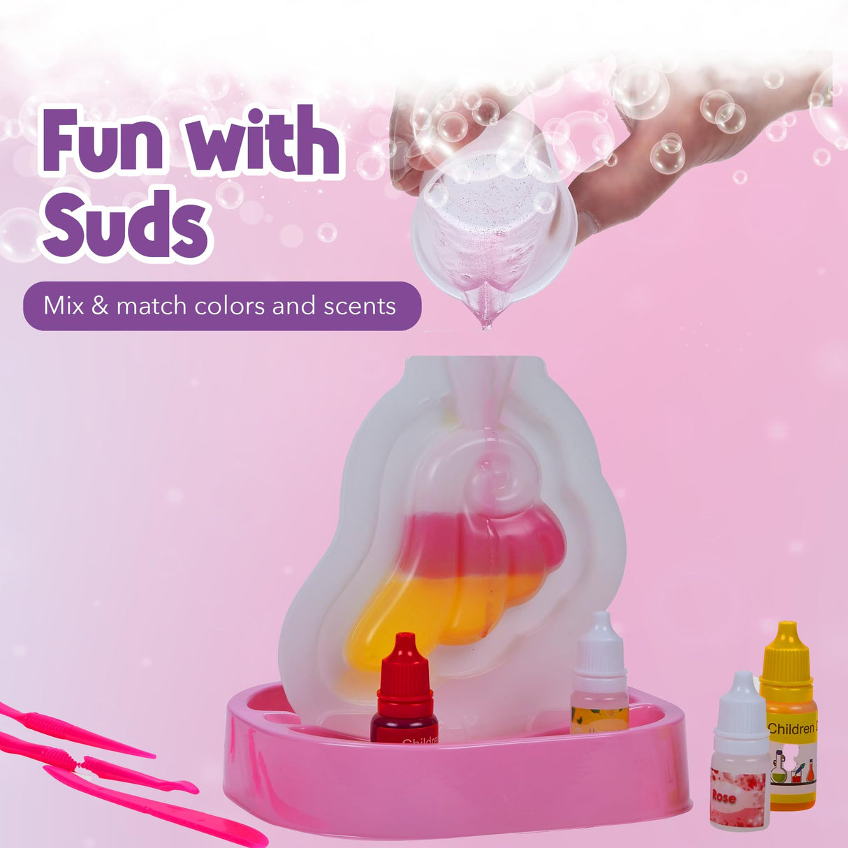 Playbees Unicorn Soap Making Kit for Kids – Fun DIY Project Age 6-12, STEM Science Craft, Educational Toys & Birthday Gifts for Girls and Boys Playbees