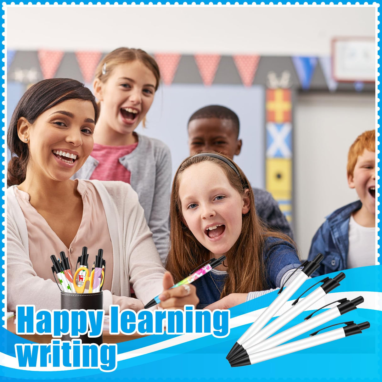 Guiqulai 36 PCS Sublimation Pens Blank Sublimation Coated Pen Heat Transfer Pen Sublimation Ballpoint Pen Bulk with Heat Shrink Wrap Customized Clip Pen for DIY Office Home School Stationery Supplies Guiqulai