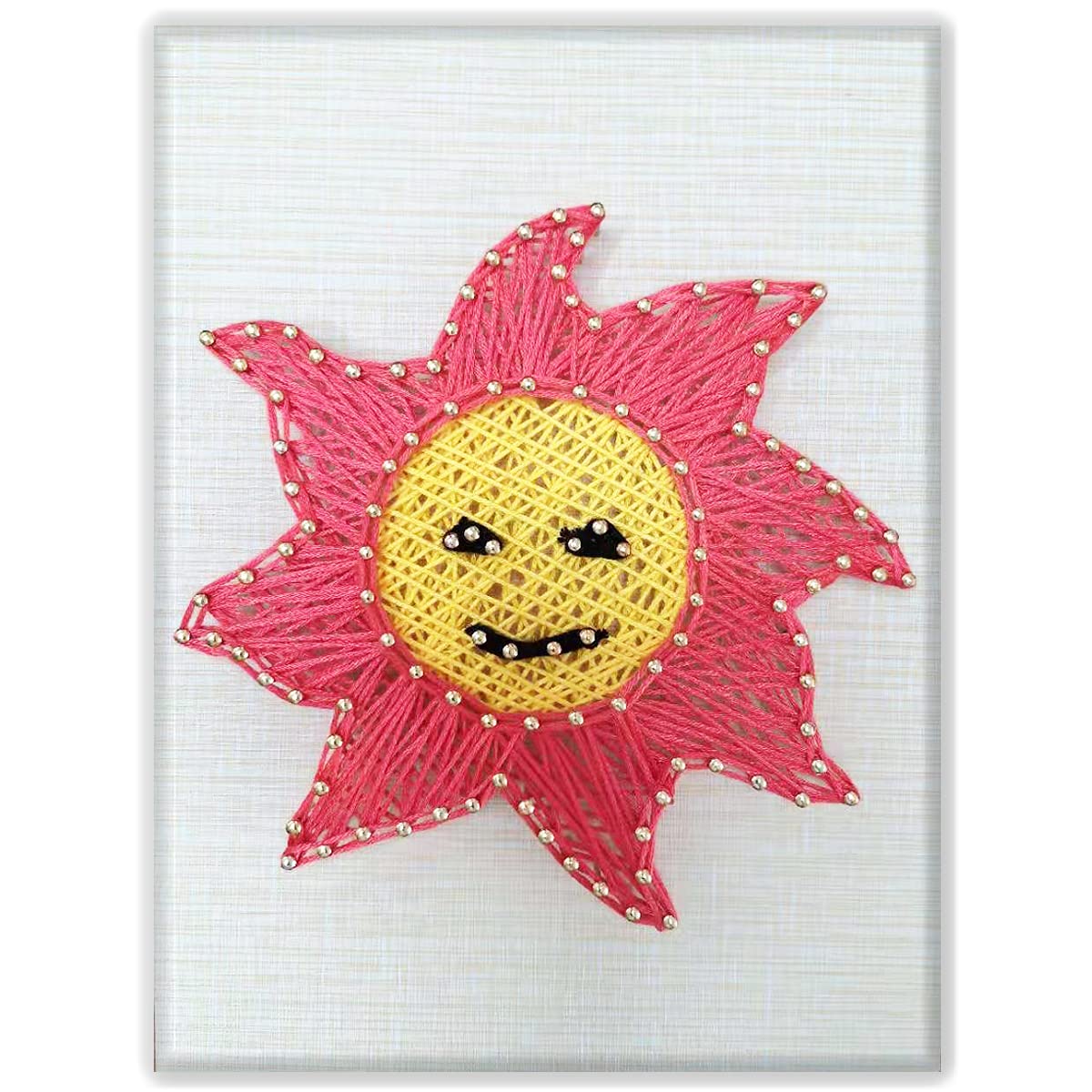 DIY String Art Craft Kit for Adults,Teens,Beginner,Kids.Include All Necessary Accessories and Frame,Home Wall Decorations,Unique Gift,Baby Nursery Wall Decor, Kids Room, Students (Sun) Marynee