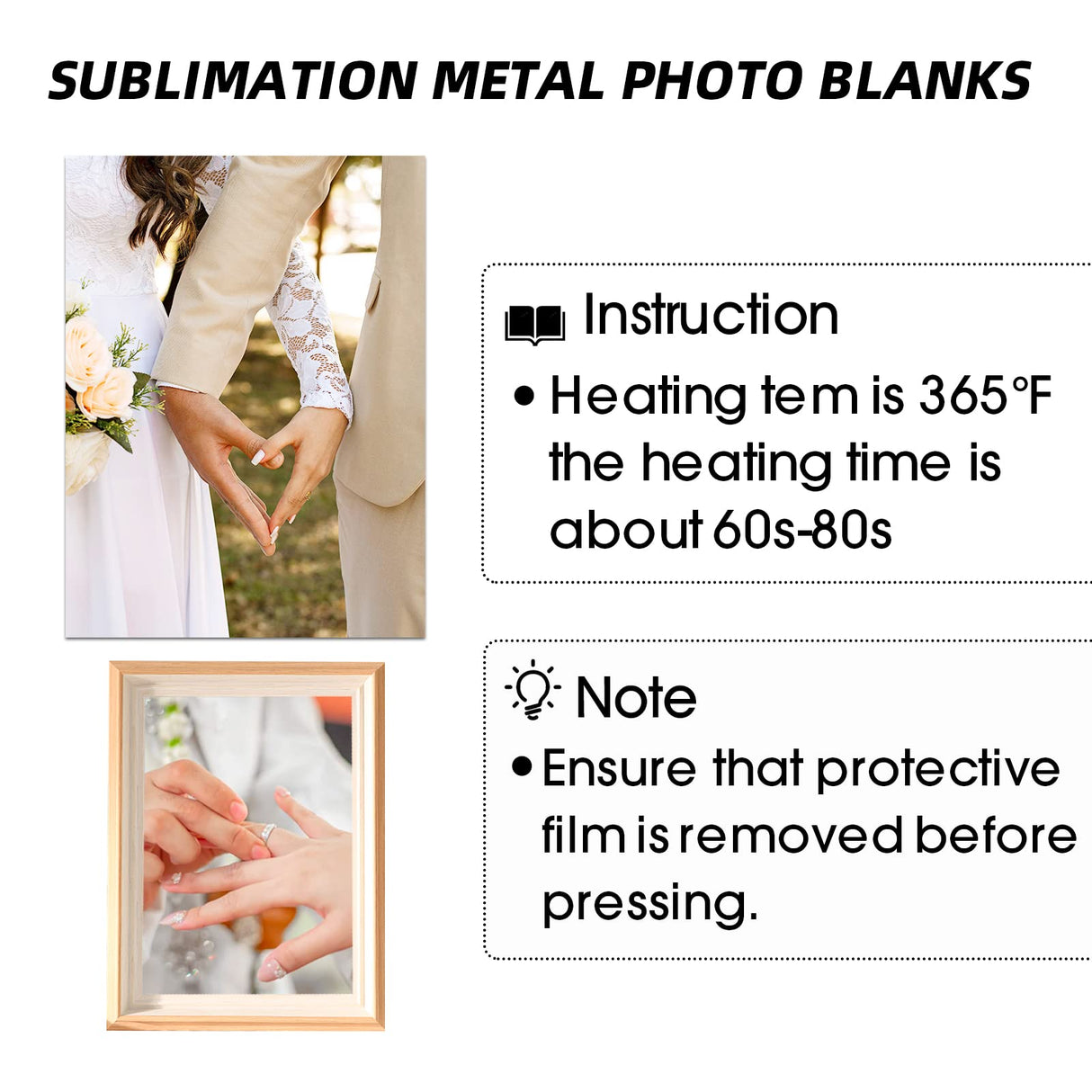 CHONOVO 10 Pcs Sublimation Photo Blanks 8x10 Inch Metal Sublimation Sign Blanks Aluminum Sublimation Blank DIY Photo Sign Wall Frame Poster for Living Room Bedroom White (Thickness 0.45mm) CHONOVO