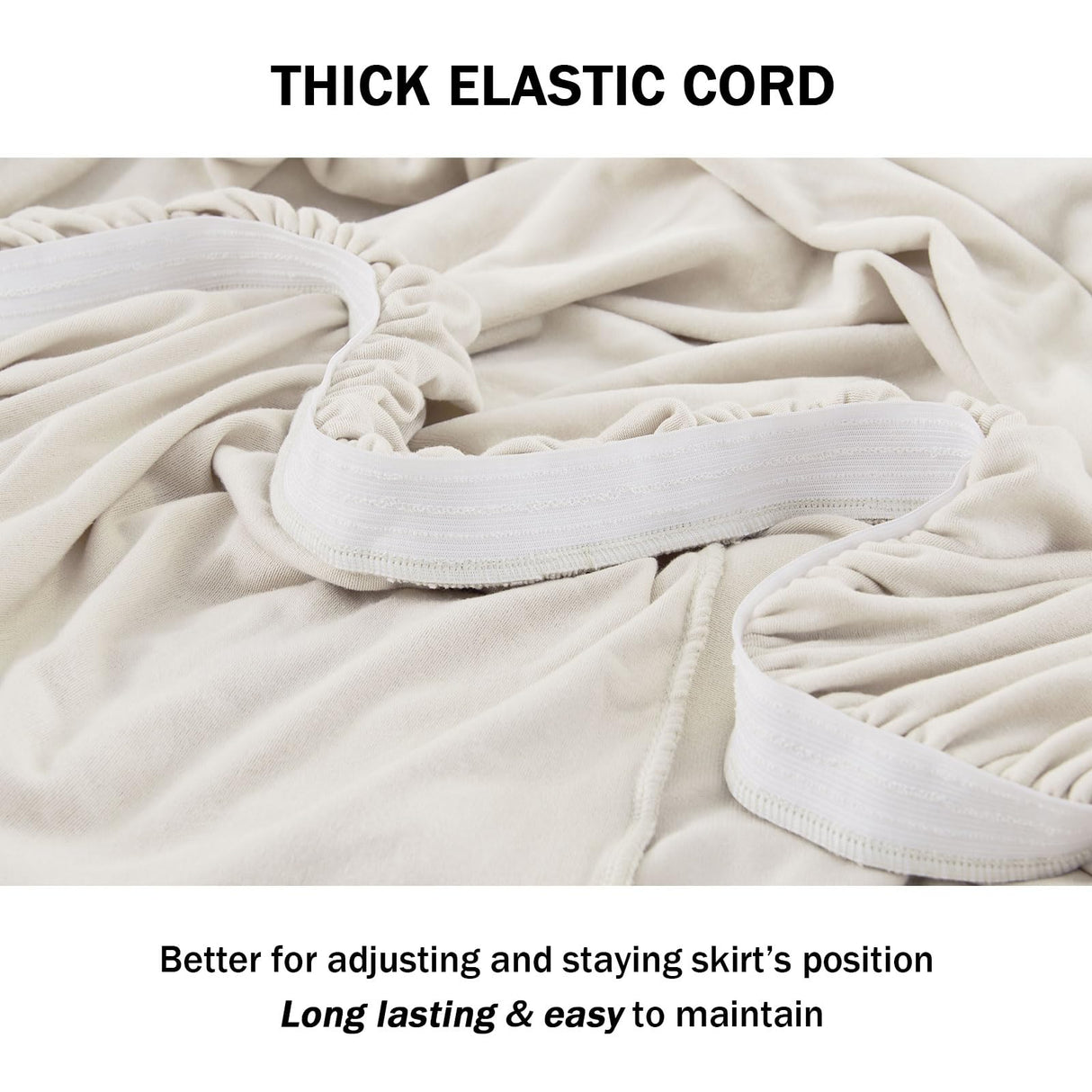 NICEEC Loveseat Cover Super Soft 1-Piece White Slipcover for Loveseats Stretch Universal Spandex Couch Covers for Living Room Easy Fit Washable Furniture Sofa Protector with Skirt NICEEC