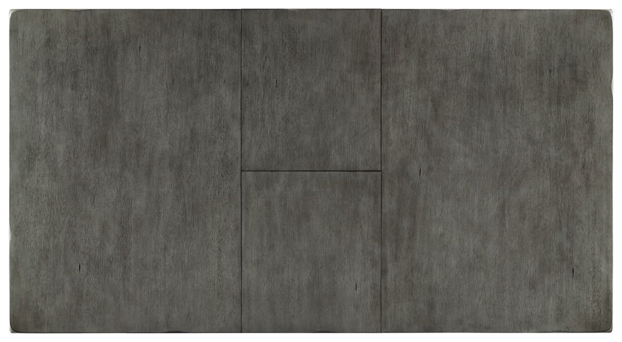 Signature Design by Ashley Hallanden Modern Farmhouse Dining Room Butterfly Extension Table, Dark Gray Signature Design by Ashley