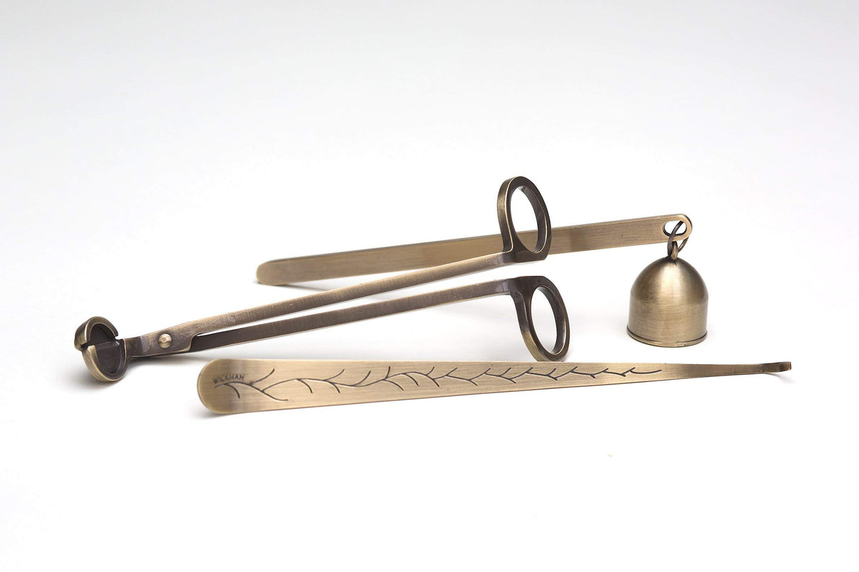 WICKMAN Wick Trimmer, Wick Dipper and Candle Snuffer Set WICKMAN