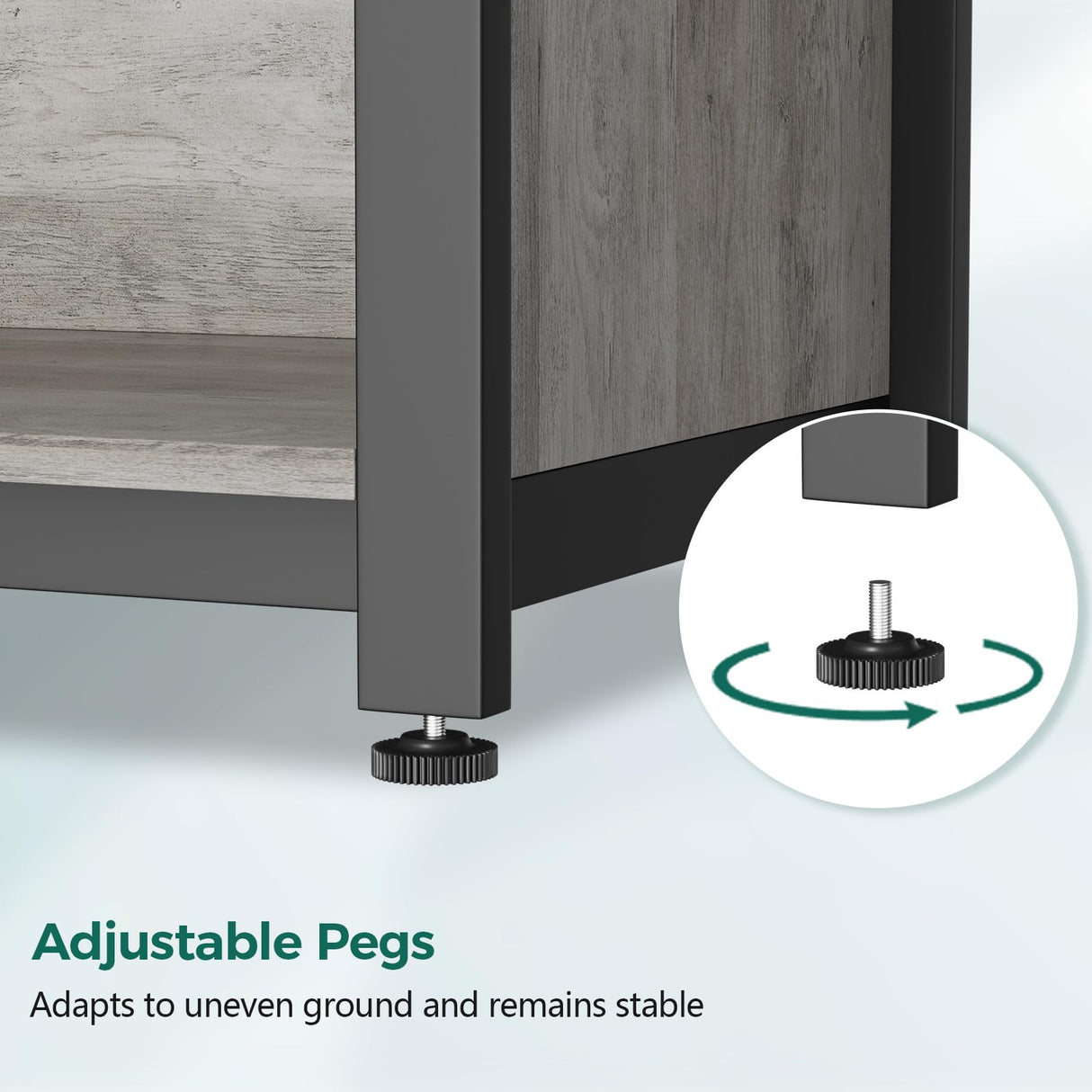 Tatub 40-50 Gallon Fish Tank Stand, Aquarium Stand with Storage Cabinet for 10-50 Gallon Fish Tank, Turtle Tank, Reptile Tank, Heavy Duty Metal Frame 1000 LBS Capacity, Light Ivory Tatub