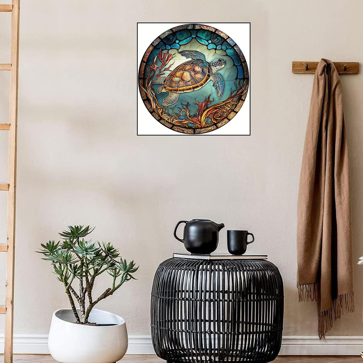 WUDWL Diamond Painting Kits for Adults - sea Turtle DIY 5D Diamond Art Kits Full Drill Diamond Dots Paintings with Diamonds Gem Art and Crafts Home Decor 【13.78x13.78inch】 WUDWL