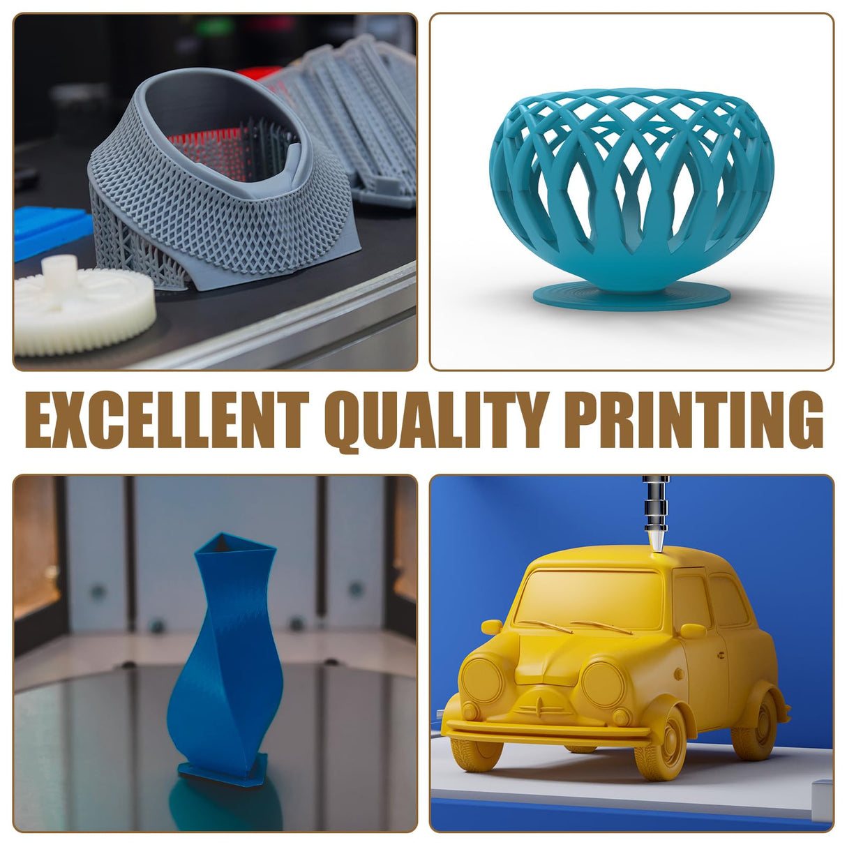 3D Printing Extruder Hotend Kit, Extruder Print Head with Silicone Case Heating Block Hotend with Nozzle Wrench Accessories Hot End Parts Combo Supplies Compatible with Kobra 3 3D Printer PEUTIER