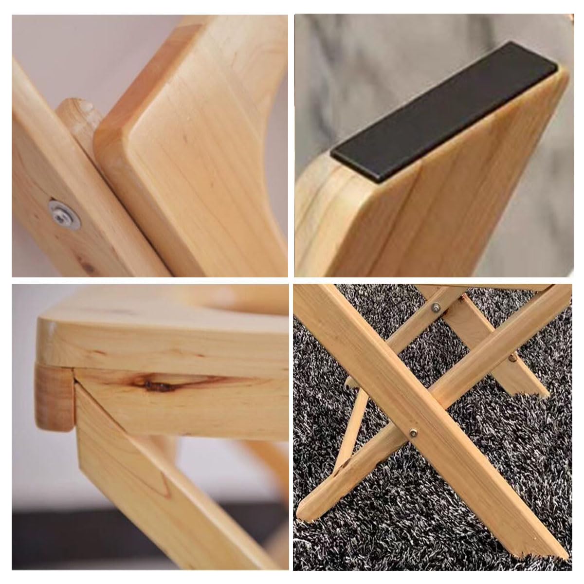 AMGBYMGB Foldable Yoni Steam Seat,Wooden Steaming Seat with Four Legs,Yoni Steamer Chair,Three-Dimensional Toilet,Bathroom Antiskid Shower Stool,Steaming Chair V Steam at Home Kit 15.7“H,No Steamer AMGBYMGB