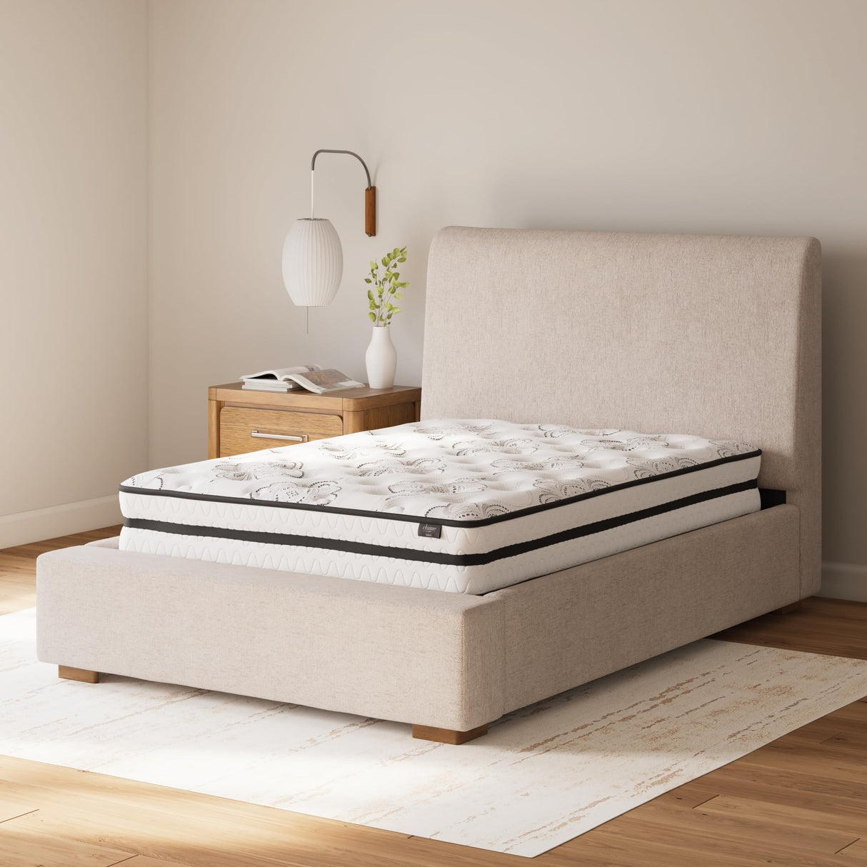 Signature Design by Ashley Twin Size Chime 10 Inch Medium Firm Hybrid Mattress with Cooling Gel Memory Foam Signature Design by Ashley