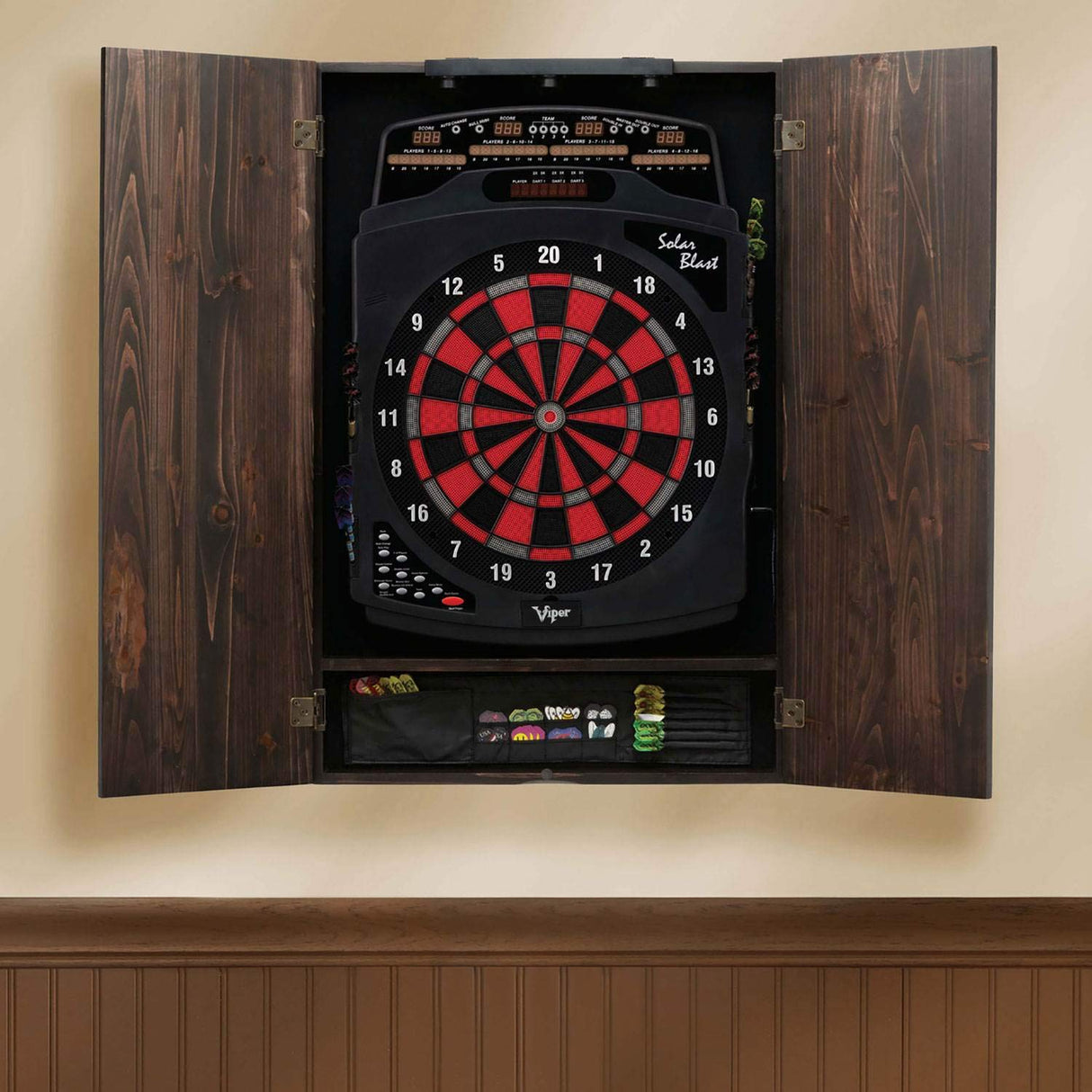 Viper Shadow Buster Dartboard Cabinet Mounted Display Light, Black, Battery Operated Viper