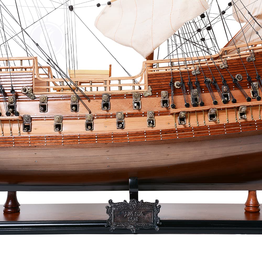 Old Modern Handicrafts Wasa Model Ship Exclusive Edition - Handcrafted from Premium Quality Wood - 38L x 11W x 33H Inches Old Modern Handicrafts