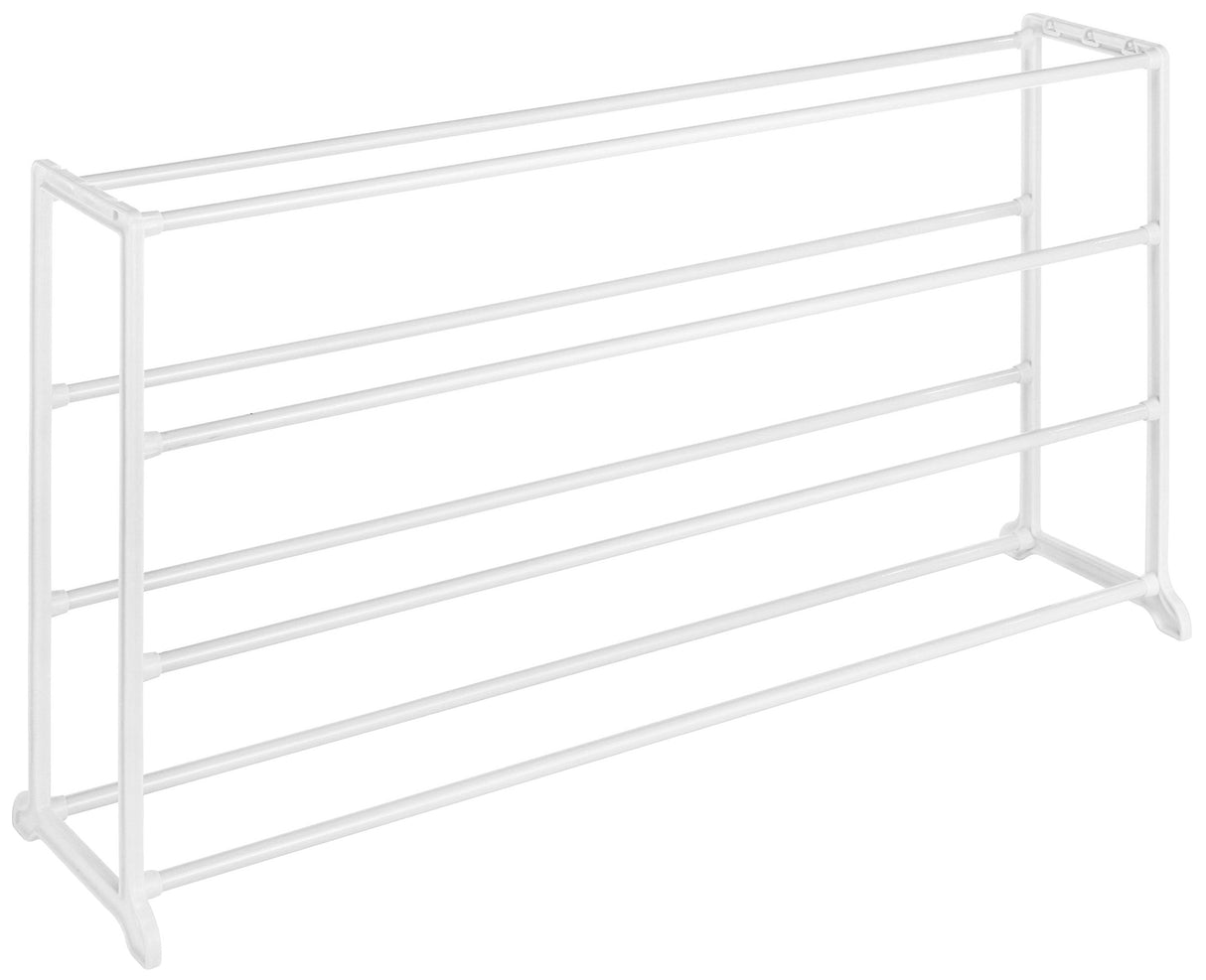 Whitmor 4 Tier 20 Pair Floor Shoe Rack - White Whitmor