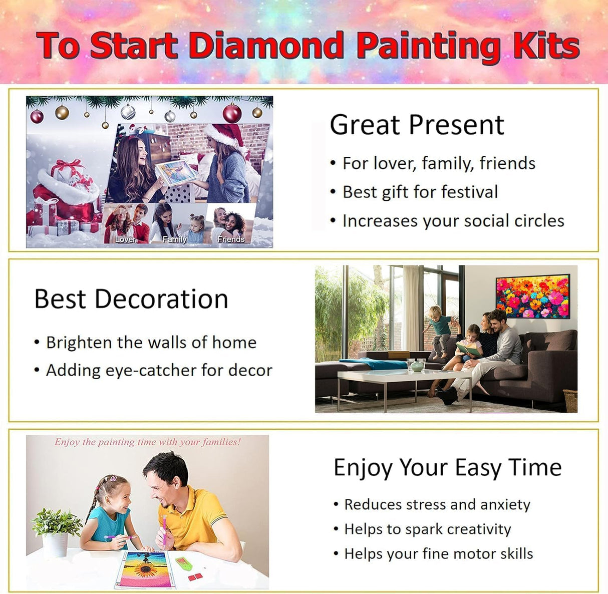 Ekuxom Large Diamond Art Kits for Adults, Waterfall Large Animal Diamond Painting Kits, Round Full Drill Leopard Diamond Dots Paintings Gem Crafts Wall Art Decor Gifts 27.5 X 15.7 inch Ekuxom