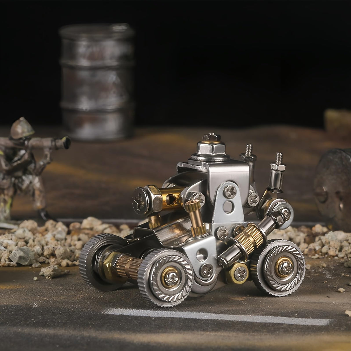 3D Metal Puzzle for Adults, Metal Model kit, Mechanical Armor Puzzle, Adult Brain teasers- The Best Gift for Men (Tank) ZUNPINSPACE