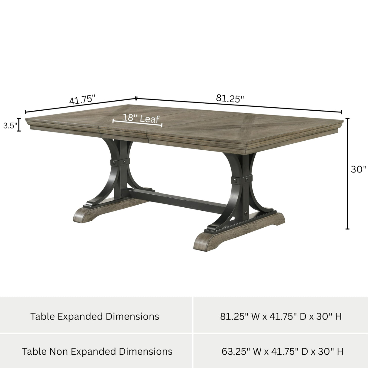 Roundhill Furniture Birmingham 8-Piece Dining Set: Extendable Table with 4 Side Chairs, 2 Armchairs, and a Nailhead Bench, Driftwood Finish Roundhill Furniture