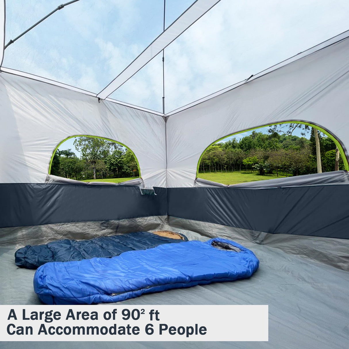 UNP Camping Canopy Tent - Inner Tent for 10' x 10' Pop Up Canopy, Simple Installation, Fully Vented Roof, Enclosed Canopy Space, Dark Blue (Frame NOT Included) unp