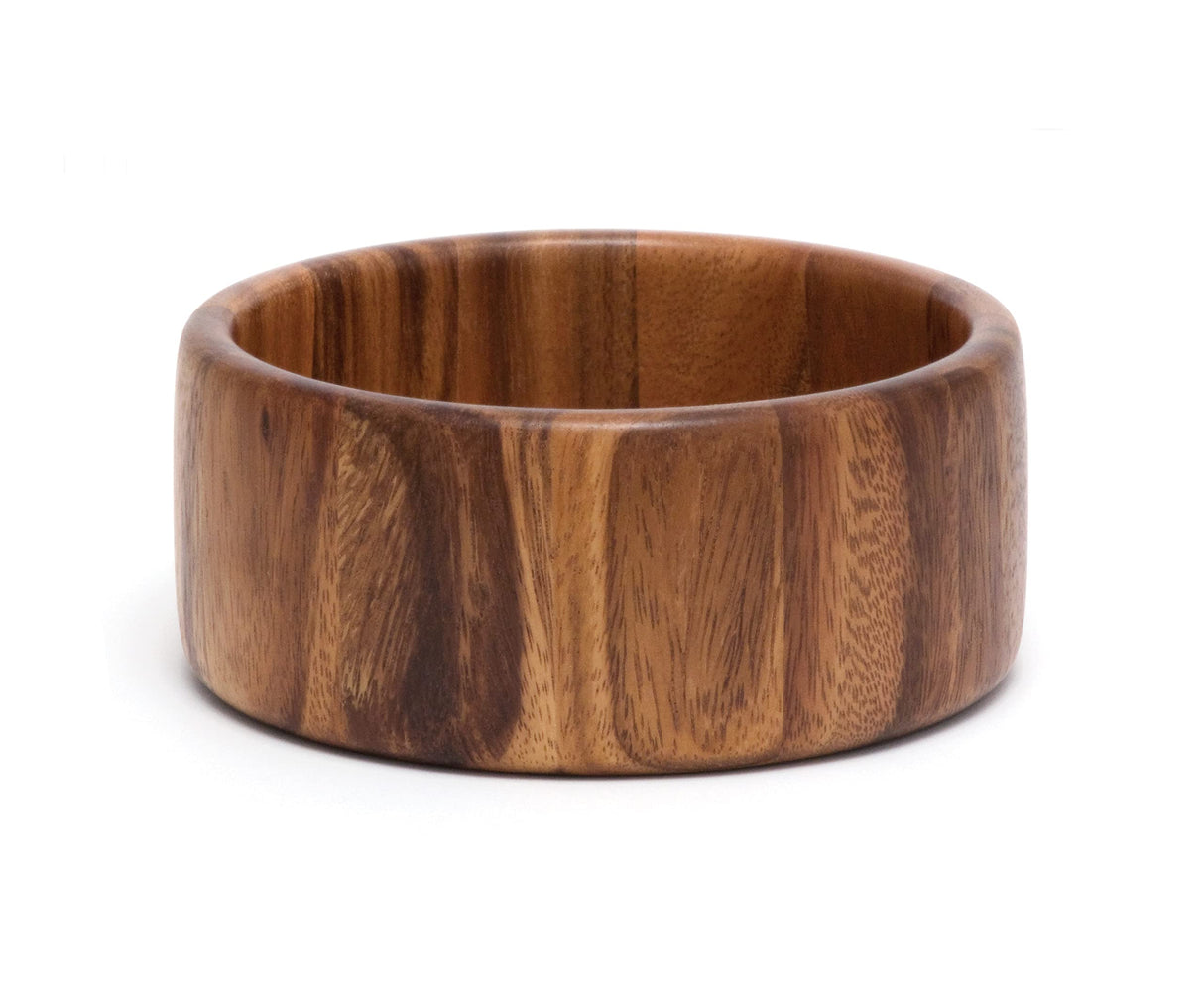 Lipper International Acacia Straight-Side Serving Bowl for Fruits or Salads, Small, 6" Diameter x 2.5" Height, Single Bowl, 29.59 fluid ounces Lipper International