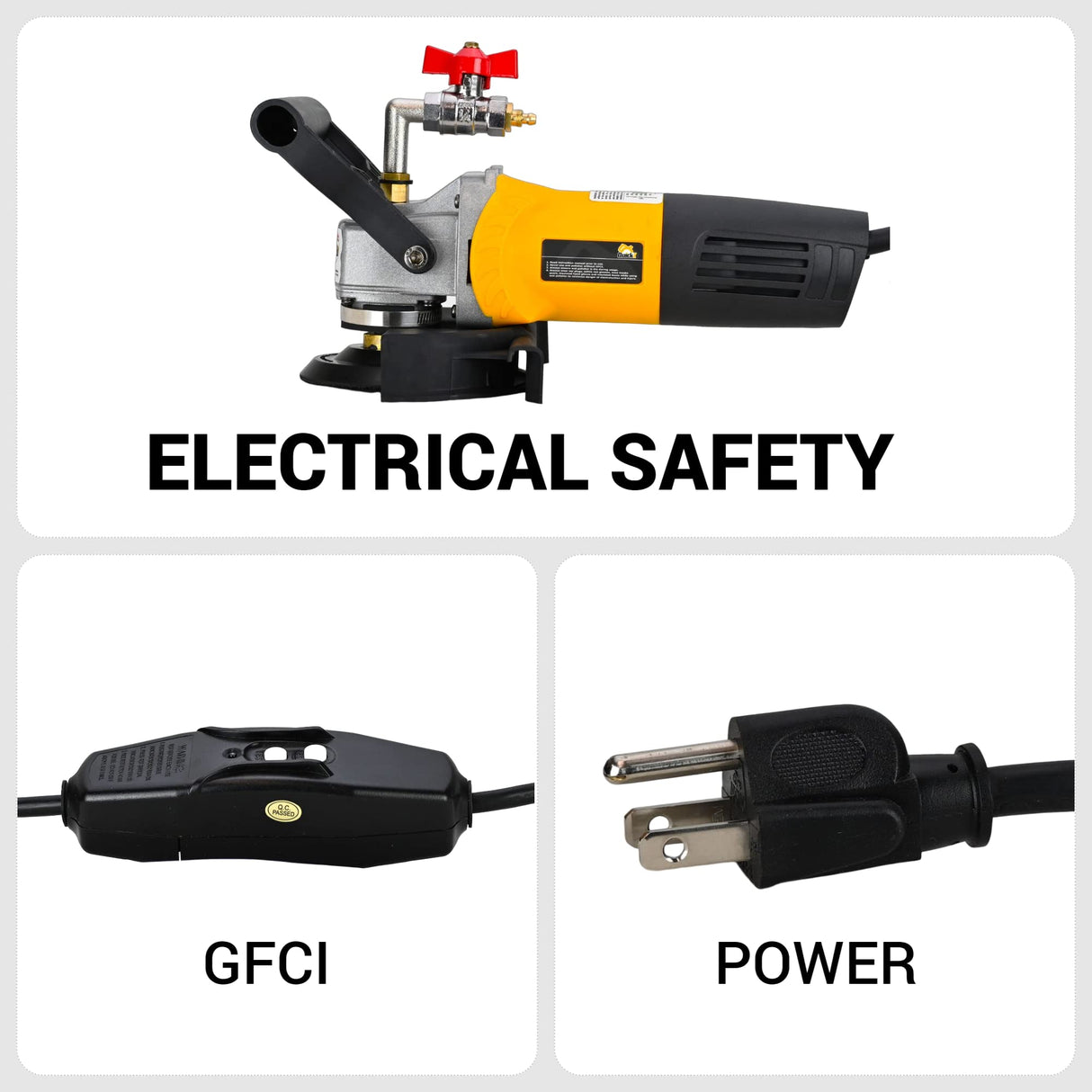 QuickT SPW702A Concrete Countertop Wet Polisher Variable Speed Grinder Sander Granite Stone Polisher Polishing Fabrication Tools Kit - 4" Diamond Polishing Pads for Concrete Granite Marble Tile Polish QuickZ