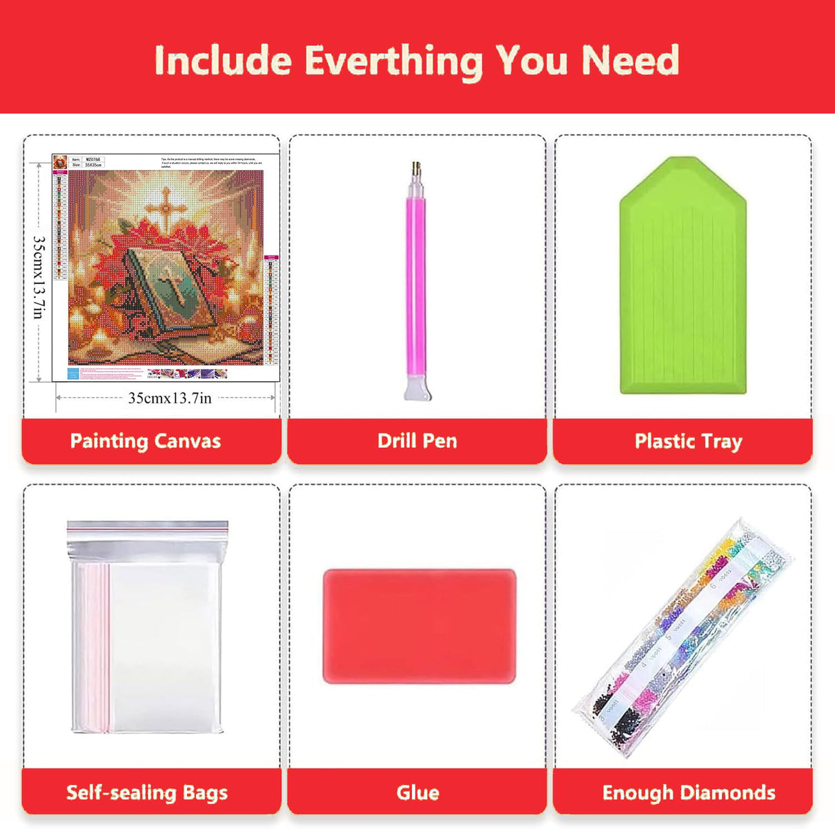 Axquilon Christmas Diamond Art Kits for Adults - Bibble Diamond Painting Kits for Adults, 5D Round Full Drill DIY Christmas Gem Art Paint by Diamonds 14x14 inch Axquilon