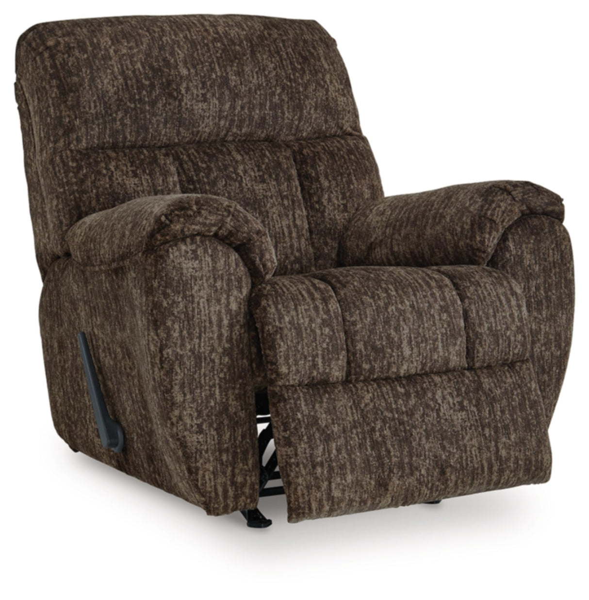 Signature Design by Ashley Rampant Casual Manual Rocker Recliner with Pillow-Top Arms, Dark Brown Signature Design by Ashley
