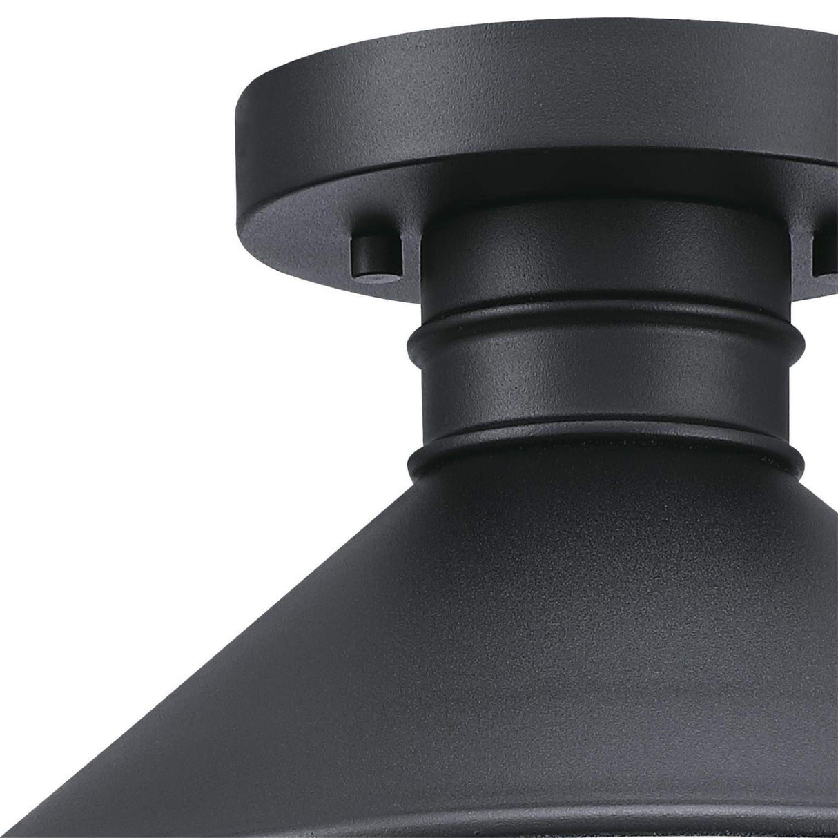 Westinghouse 6112900 Watts Creek 11 Inch Rustic/Arts & Crafts One-Light Outdoor Semi Flush Mount Ceiling Light, Dark Sky Friendly, Textured Black Finish Westinghouse