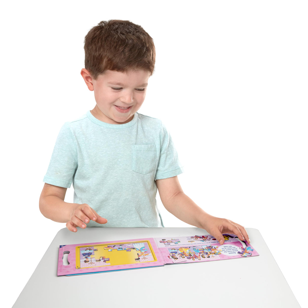 Melissa & Doug Take-Along Magnetic Jigsaw Puzzles Travel Toy Princesses (2 15-Piece Puzzles) Melissa & Doug