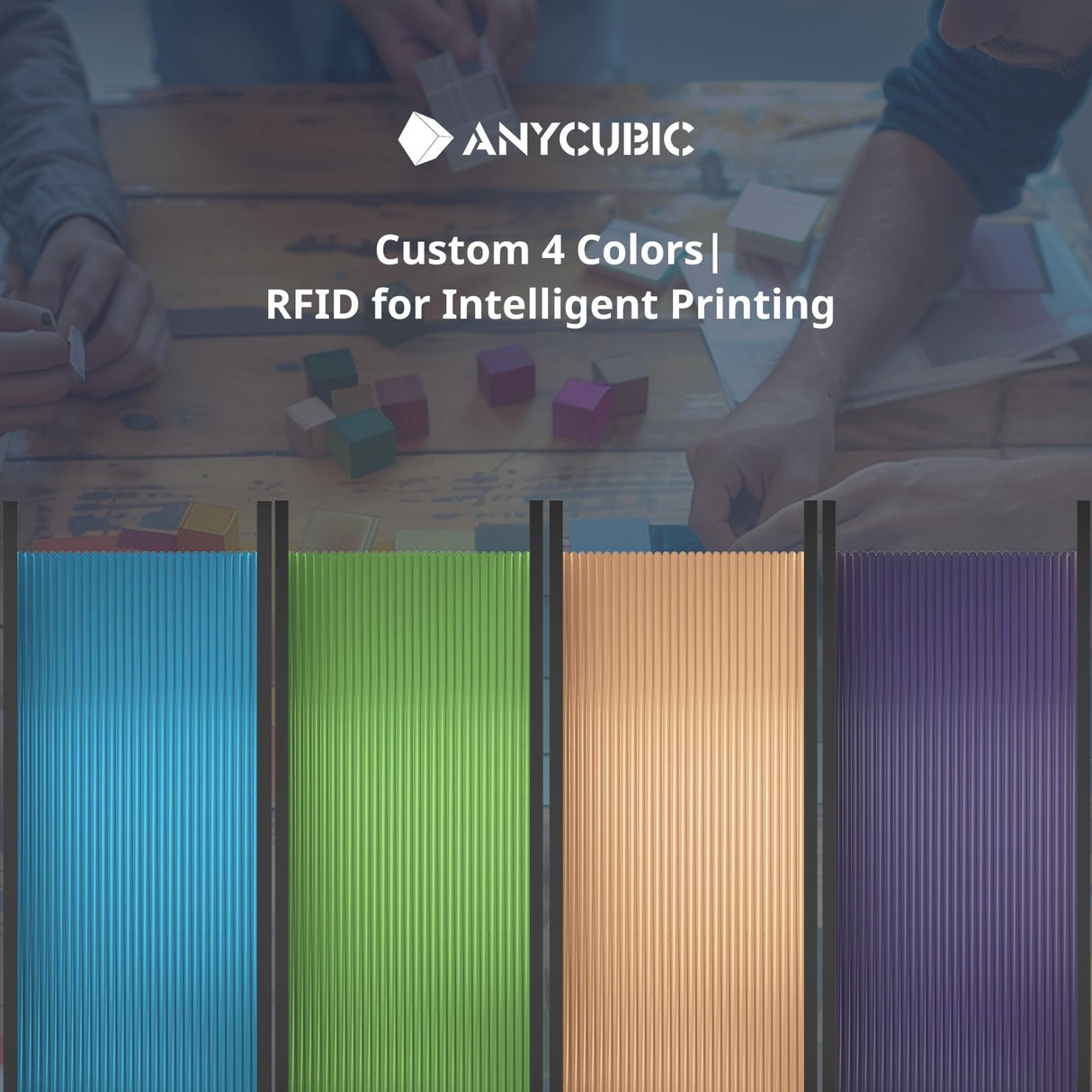 Anycubic Kobra 3 Combo Without Filament, Multicolor 3D Printer Smart Print in 4 Colors with Anycubic ACE Pro, Max 600mm/s Speed 4.3-inch Adjustable Screen, Filament Drying at All Times, 250x250x260mm ANYCUBIC