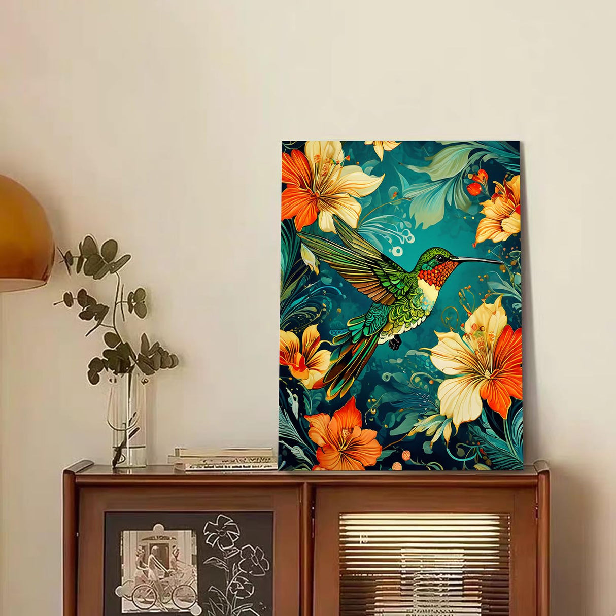 Reivworl Hummingbird Paint by Numbers Kit for Adults, Hummingbird Paint by Number for Adults, Adult Paint by Number Kits for Gifts and Wall Decor 16x20 Inch Reivworl