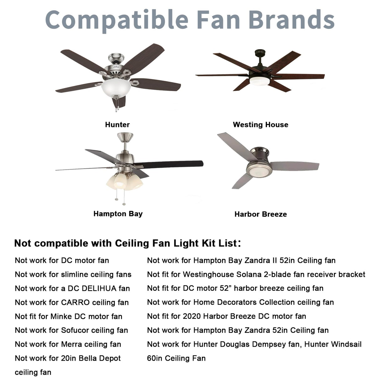 Universal Smart WiFi Ceiling Fan Remote Control Kit, Compatible with Alexa, Google Assistant and Smart Life App, No Hub Required DIMMER Humpptom