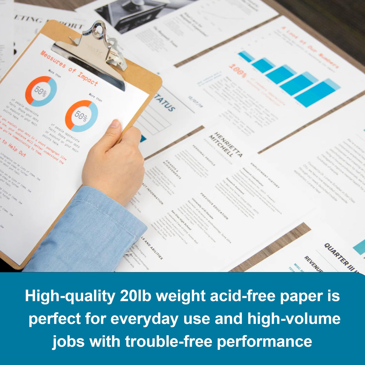 Tree Free Copy Paper, 20 LB, 8.5" x 11", 92 Bright, 100% Tree Free Carbon Neutral Acid Free, Made from Sugarcane Waste Fiber (500/Ream) BAZIC Products