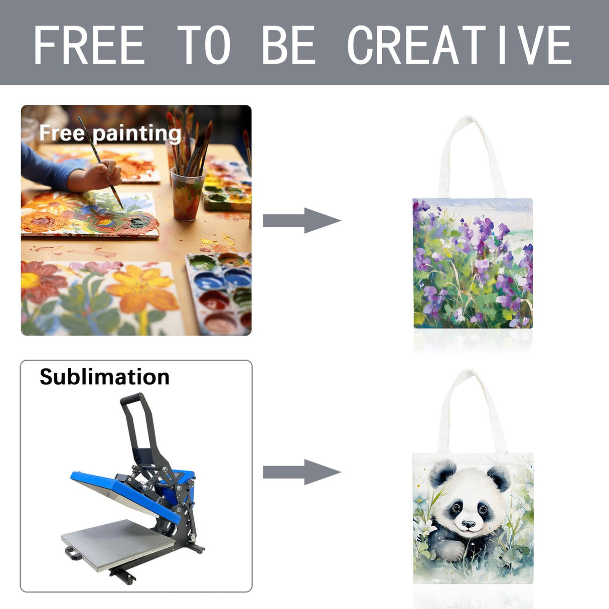 OKBA 10 PCS Sublimation Tote Bag,Sublimation Canvas Bags Bulk, Scrawl Shopping Bag, Blank Canvas Tote Bags for DIY Craft and Decorative Craft 10.2 * 12.6 inches(26 * 32cm). (White) OKBA