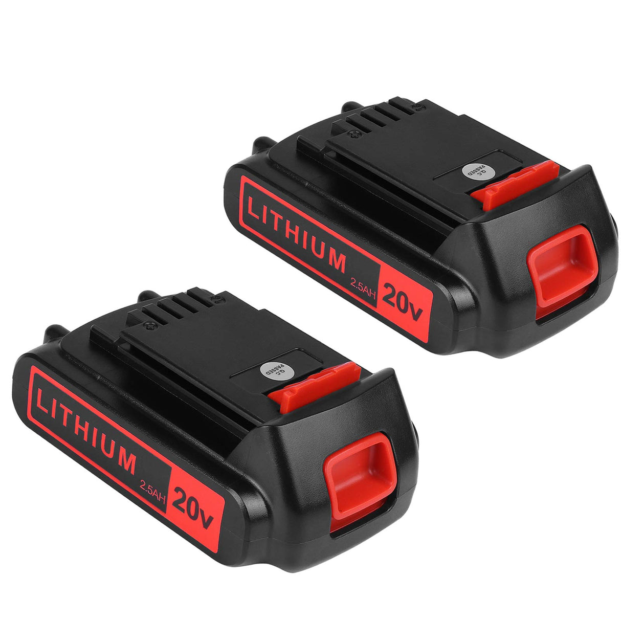 KINGTIANLE 2packs Replace Battery for Black and Decker 20v Max 2500mAh, LBXR20 Replacement Battery LB20 LBX20 LBX4020 Extended Run Time Cordless Power Tools Series KINGTIANLE