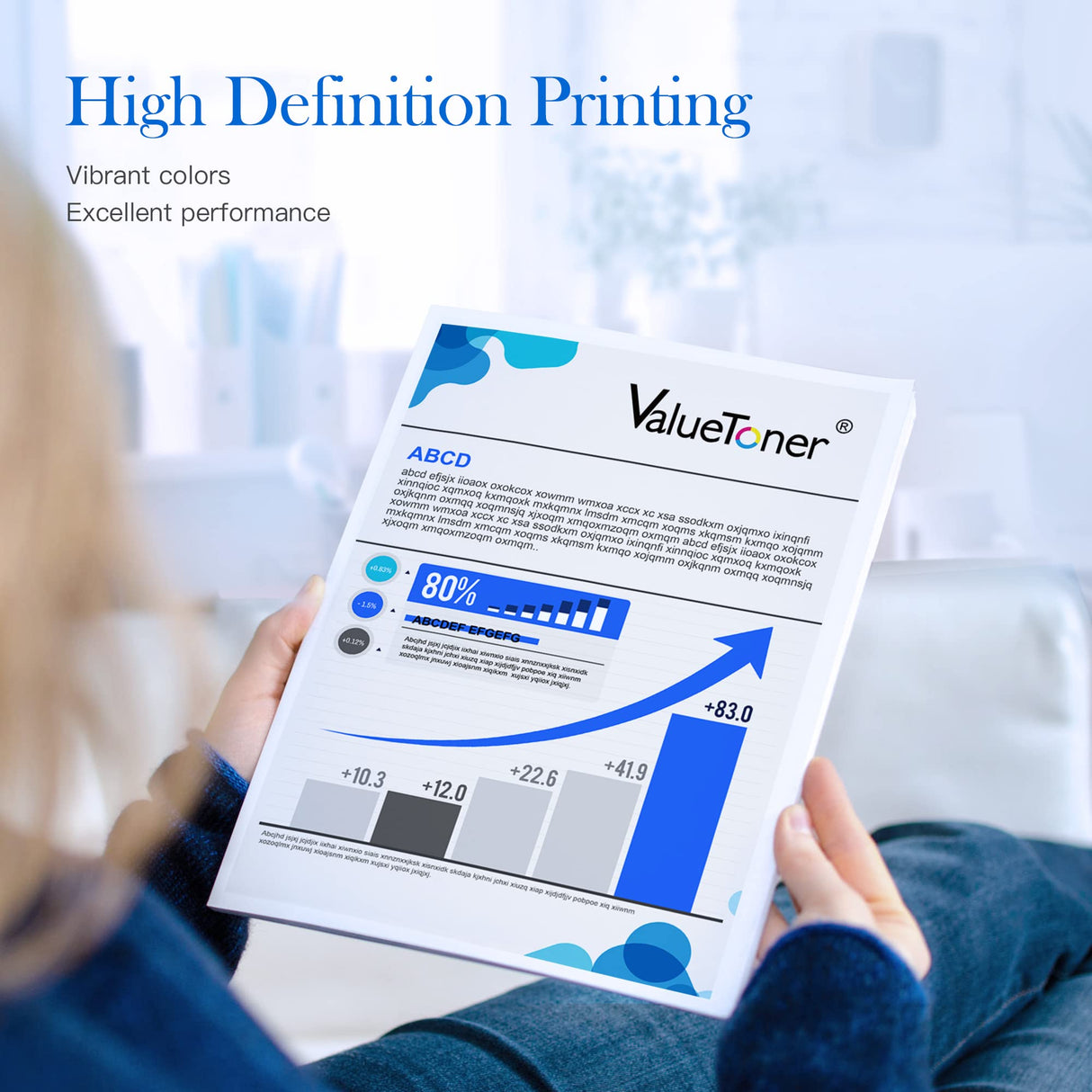 Valuetoner Remanufactured Ink Cartridge Replacement for HP Ink 62 62XL Works with HP Envy 5540 5640 5660 7644 OfficeJet 5740 5741 8040 OfficeJet 200 250 Series Printer (2-Pack, 1 Black 1 Tri-Color) Valuetoner