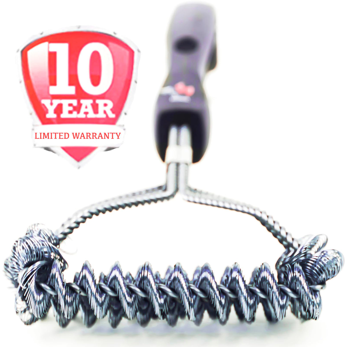 Kona Safe/Clean Grill Brush - Bristle Free BBQ Grill Brush for Outdoor Grill- 100% Rust Resistant Stainless Steel Barbecue Grill Cleaner - Safe for Porcelain, Ceramic, Steel, Cast Iron, Grilling Gift Kona