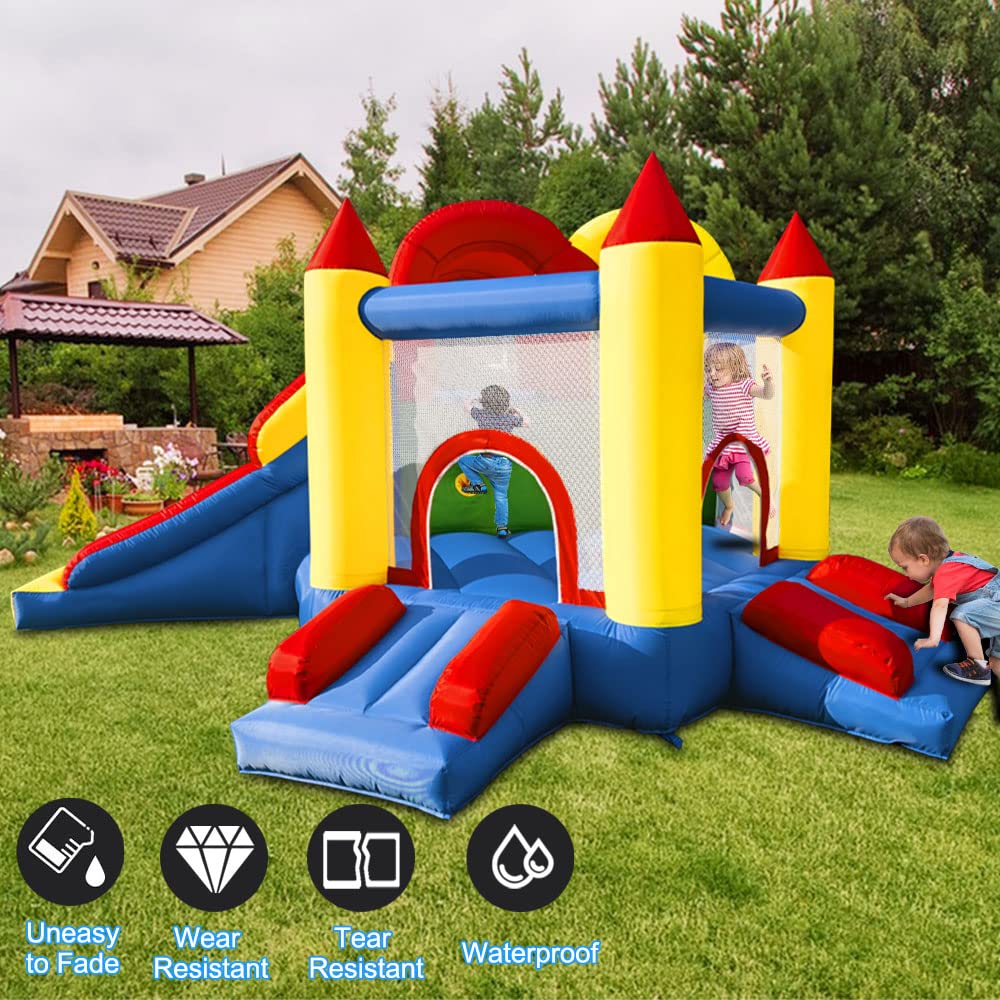 Umbalir InfIatable Bounce House for Kids 3-8 yr, Bouncy House Accommodate 4-6 Kids, Fun and Safe Indoor/Outdoor Play (12.3'Lx10'Wx6.3'H) Umbalir