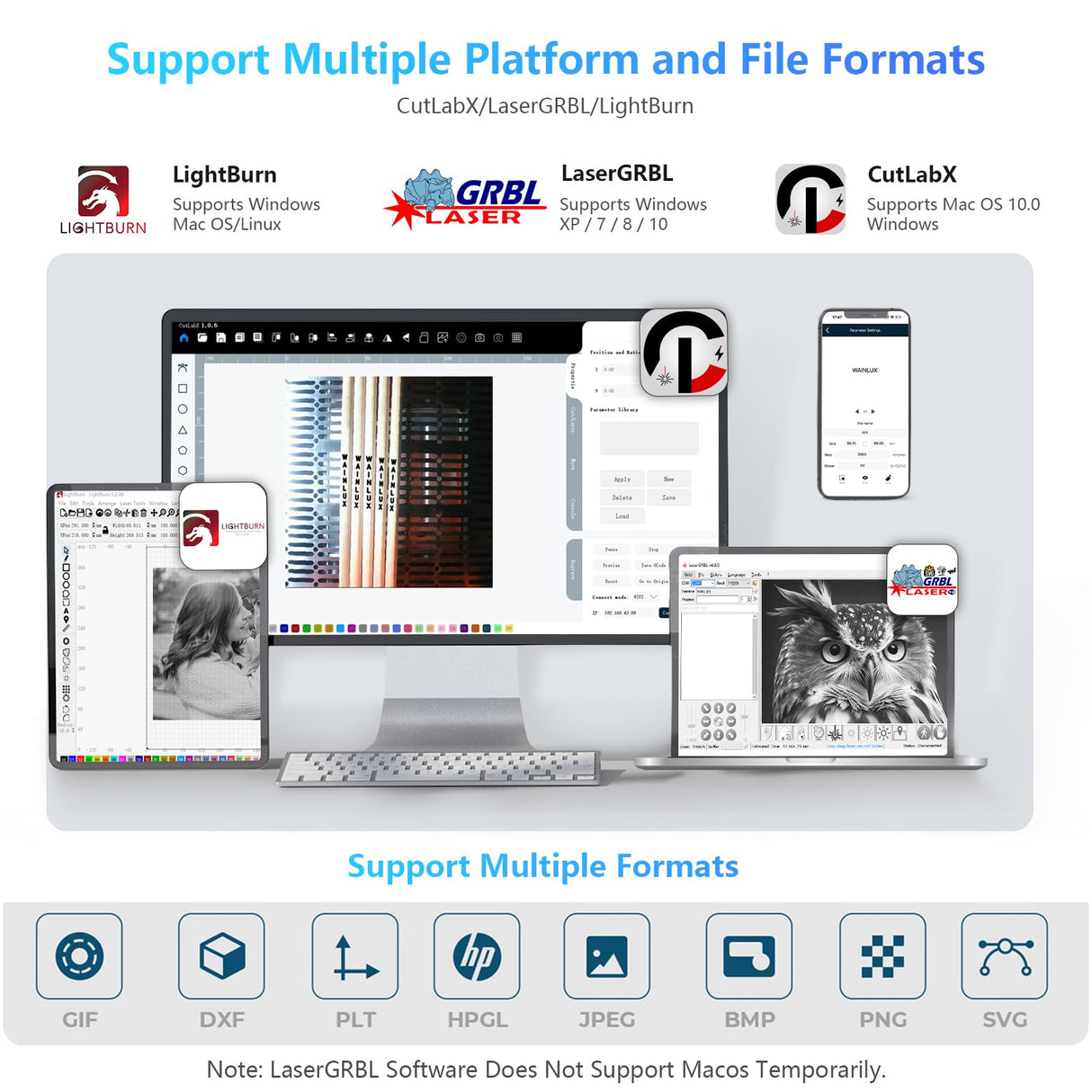 WAINLUX K8 10W Mini Laser Engraver, Laser Engraving Machine, 10000mW Fully Enclosed with Viewable Window, Laser Engraver and Cutter Machine for Wood Metal Leather, Grabadora Láser, Laser Class 1 WAINLUXPRO