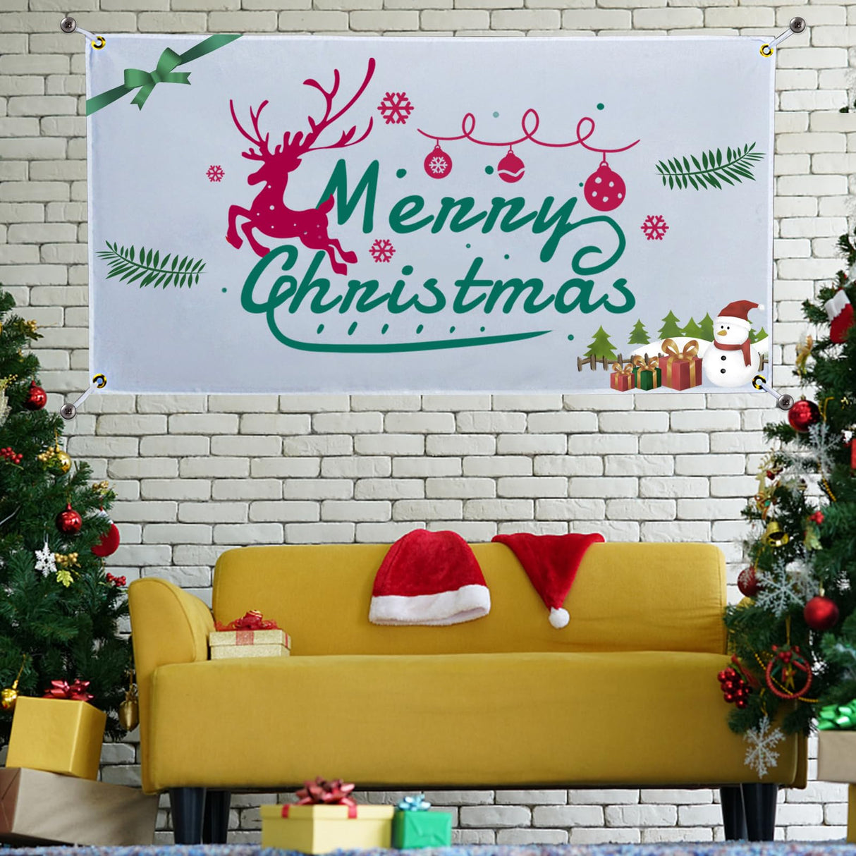 4 Pcs Polyester Oxford Cloth Blank Banners - Blank Banner Signs with Hanging Ropes, 2x4 ft DIY Blank Sublimation Vinyl Banners for Birthday Party Wedding Thanksgiving Christmas Indoor Outdoor Display Alphatool