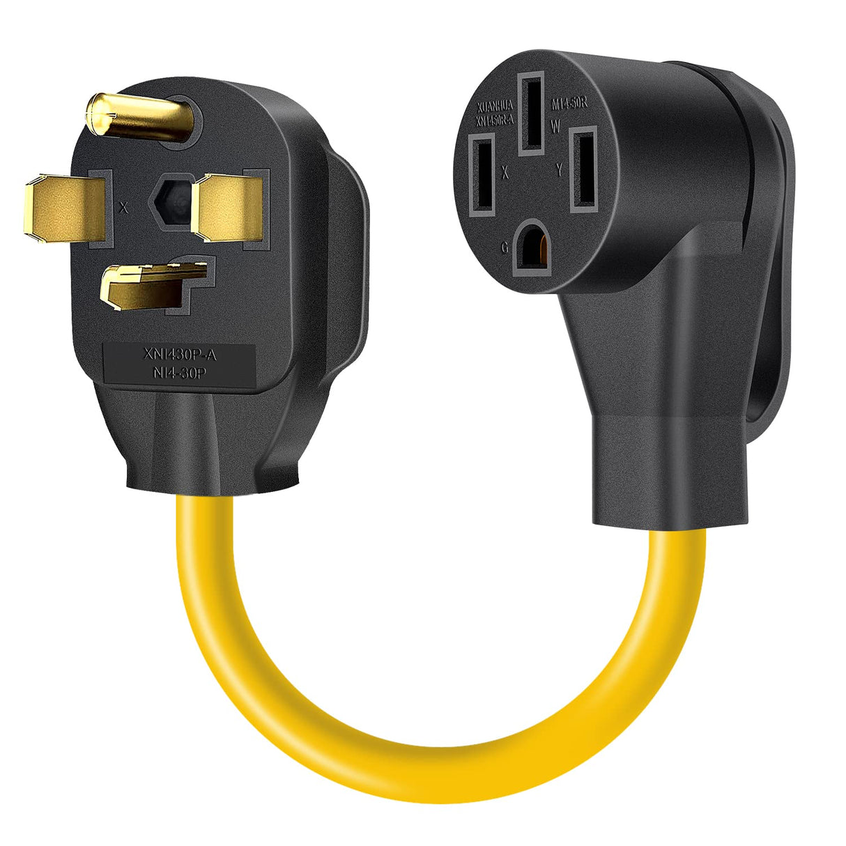 Rophor NEMA 14-30P to 14-50R EV Charger Adapter Cord, 30 AMP Dryer to 50 AMP EV/RV Conversion Adapter, Perfect Use for Level 2 EV Charging Rophor
