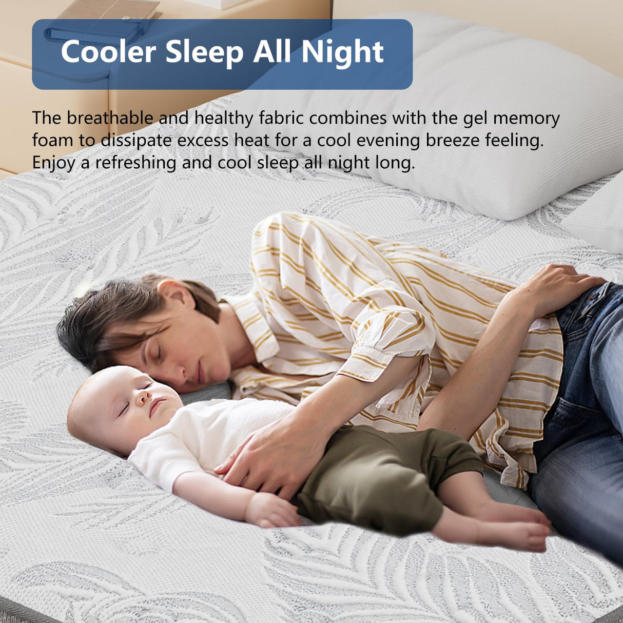 Twin XL Mattress,14 Inch Hybrid XL Twin Mattress in a Box with Gel Memory Foam for Back & Lumbar Support, Individually Pocket Springs for Pressure Relief, Medium Firm, CertiPUR-US, 39"*80"*14" 6V-Sermmoo