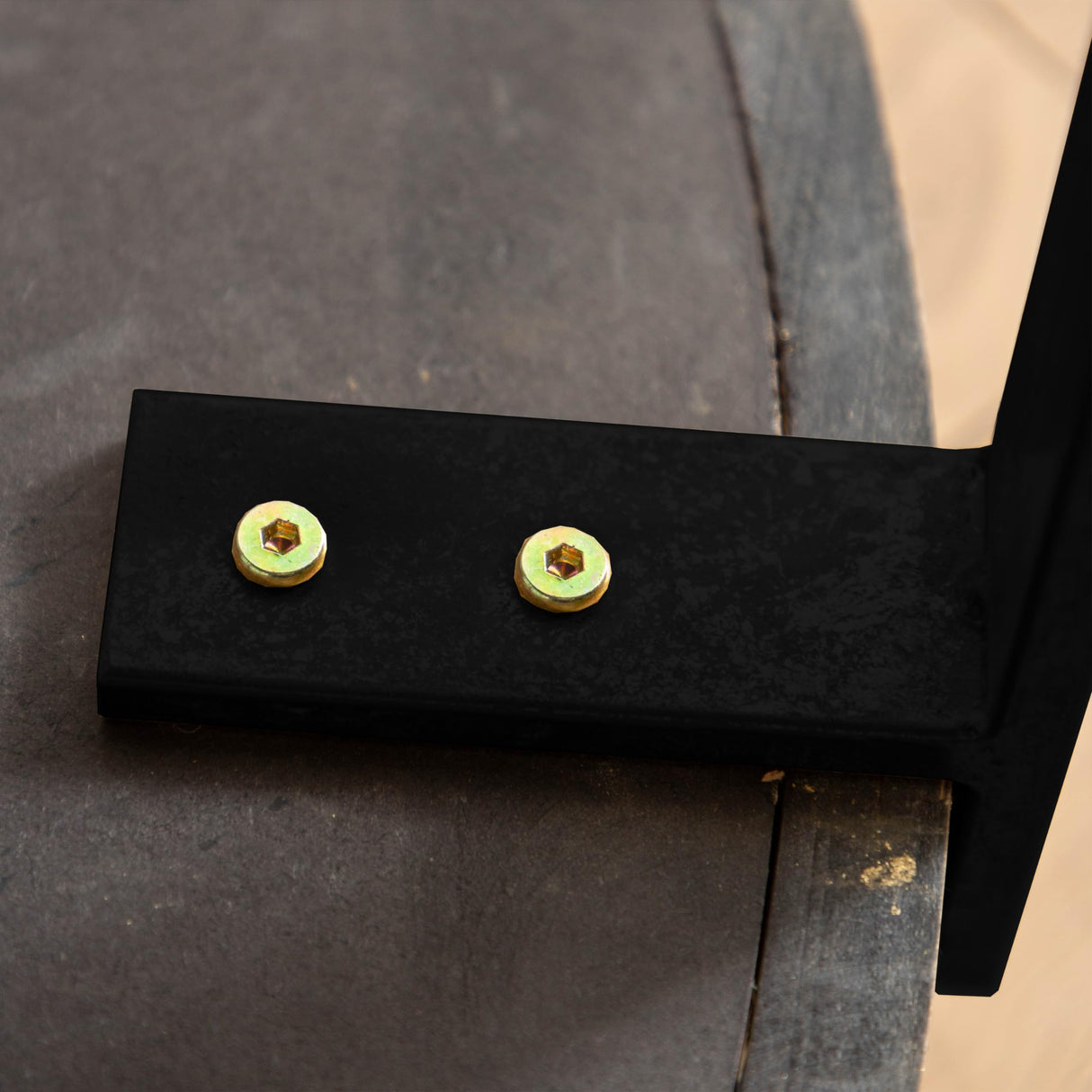 31.29" Modern Retro Splicing Round Coffee Table,Fir Wood Table Top with Black Cross Legs Base Wetiny